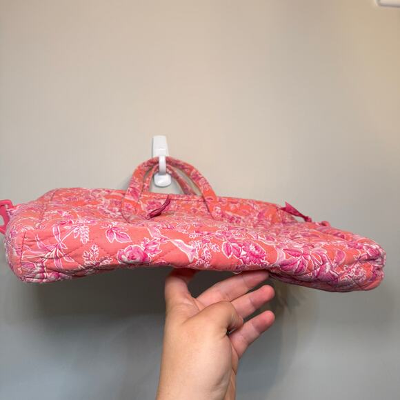 Vera Bradley Hope Toile Floral Print Laptop Messenger Bag Travel Tote - Picture 4 of 9